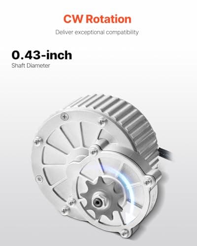 Happybuy 36V Brushed DC Motor Kit 450W 3000rpm with Advanced Controller & Throttle