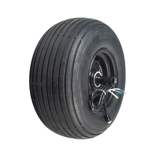 AlveyTech 60V 1500W Hub Motor & 18x9.50-8 Rear Wheel Assembly for Electric Fat Tire Scooters - For MotoTec MT-FatTire 2000