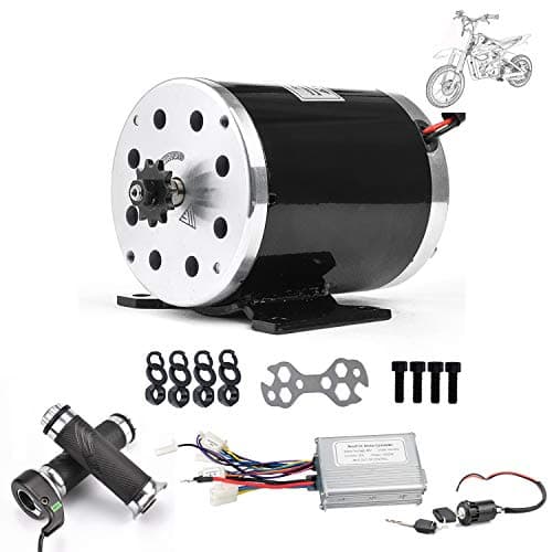 High Speed 48V 1000W Brushed DC Motor Kit for Dirt Bike e-Bike ATV Go Kart Moped Mini Bikes