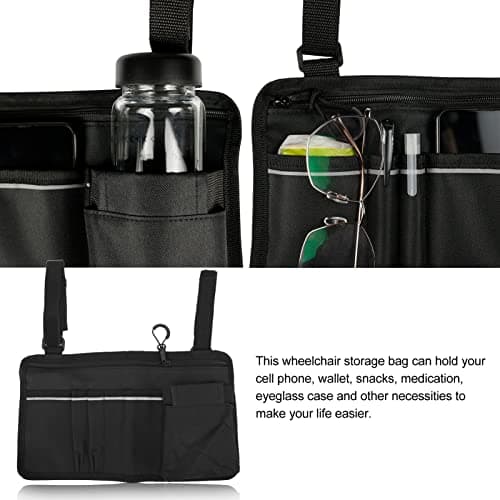 Enhanced Storage & Night Visibility Pouch for Wheelchair Users