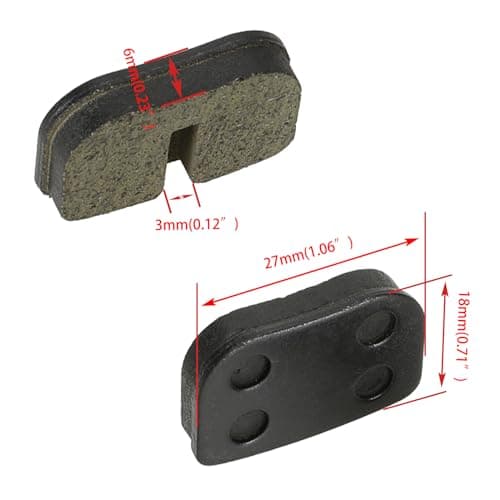 Rear Brake Pads for Mini Bike 97cc 79cc 2.8HP Coleman CT100U CC100X Motovox MBX10
