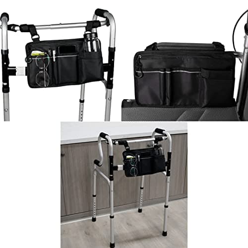 Enhanced Storage & Night Visibility Pouch for Wheelchair Users