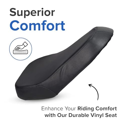 AlveyTech Black Seat for Coleman RB200 and Compatible Mini Bikes - Easy Installation & Durable