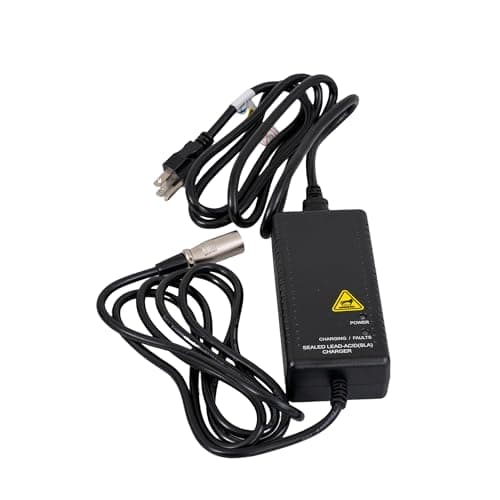 24V 2.0A XLR 24BC2000T-4 Battery Charger for Mobility Scooters, Power Chairs, Electric Scooters by AlveyTech