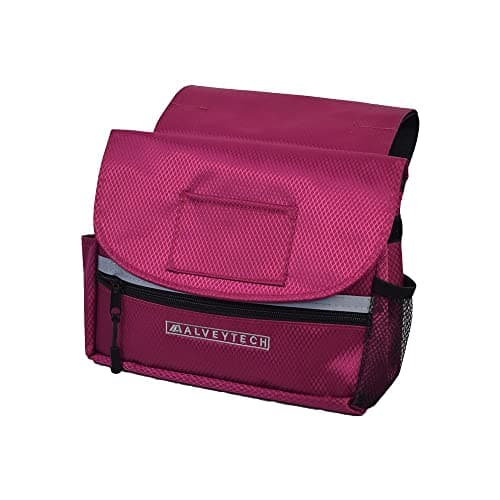 Weather-Resistant Side Bag for Mobility Scooters and Wheelchairs (Small, Berry) - Storage Organizer for Adults
