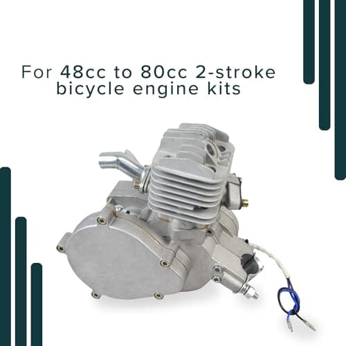 AlveyTech Recoil Pull Start Assembly for Bicycle Engine Kits - Durable Metal Starter with Handle & Cord, Replacement Parts & Accessories
