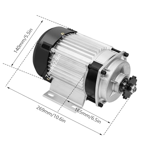 Electric Brushless Geared Motor Kit for E-Tricycle Electric Bicycle (No Battery)