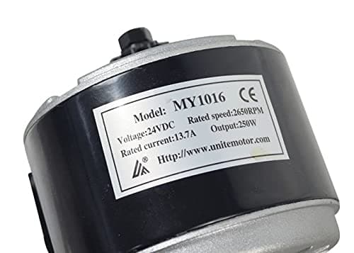 AlveyTech 24V 250W 2600-2850RPM DC Motor with 11-Tooth Chain Gear