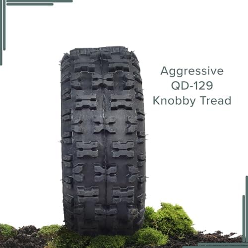 Off Road Tire 13x5.00-6 for Go-Kart and Mini Bike - Tubeless Pneumatic Rubber Tires with Q129 Knobby Tread