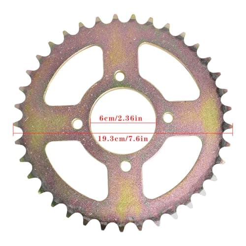 44 Inch Rear Axle Kit with Pillow Blocks Sprocket & Brake Disc for Go Karts ATV Quads & Drift Trikes