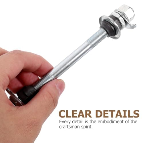2pcs Durability Bike Front & Rear Axles for Road & Mountain Bikes Durable High-Strength Iron Construction