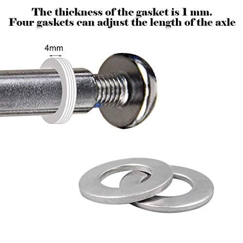 8mm-86mm 8.8 Grade Carbon Steel Axle Allen Screw Bolt Set for Scooter