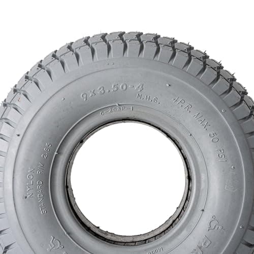 AlveyTech 9x3.50-4 Foam Filled Tire with Grande Knobby Tread