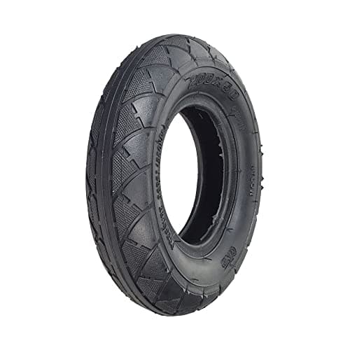 AlveyTech 200x50 Scooter Tire & Inner Tube Set - Replacement for Razor Scooters, Smooth Street/Dirt Tread, Pneumatic Tires and Tubes