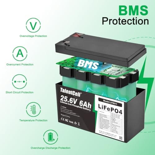 24V 6Ah LiFePO4 Battery Pack LF8011 by Talentcell