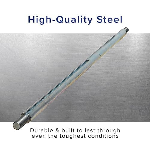 44 Steel Axle Rod with Step-Down & Fine Thread - Keyed Shaft for Electric/Gas ATV, Go-Kart, Quad, Cart/Trailers, Front and Rear Live Hub Wheel Assembly