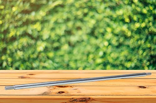 44 Steel Axle Rod with Step-Down & Fine Thread - Keyed Shaft for Electric/Gas ATV, Go-Kart, Quad, Cart/Trailers, Front and Rear Live Hub Wheel Assembly