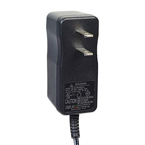 AlveyTech 22V 0.5A Coaxial Li-ion Battery Charger - Razor Drift Rider, X Skateboard & E-Scooter, Multicolor LED