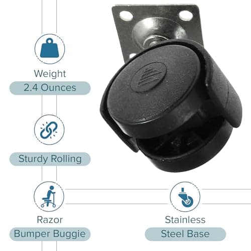 AlveyTech Front Caster Wheel for Razor Bumper Buggie