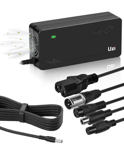 UZI 48V 3Amp Charger with Fan Cooling for Fast & Safe E-Bike/Li-ion Battery Charging