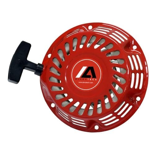 Red Recoil Pull Start - Durable Metal Shell Recoil Starter for 196cc 6.5 Hp Engine - Replacement Accessories for Baja MB165 & MB200, Coleman BT200X, CT200U Trail, & EX Mini Bikes