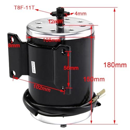 1000W 48V Electric Motor for Scooter E Bike Go-Kart Mini Bike Motorcycle ATV