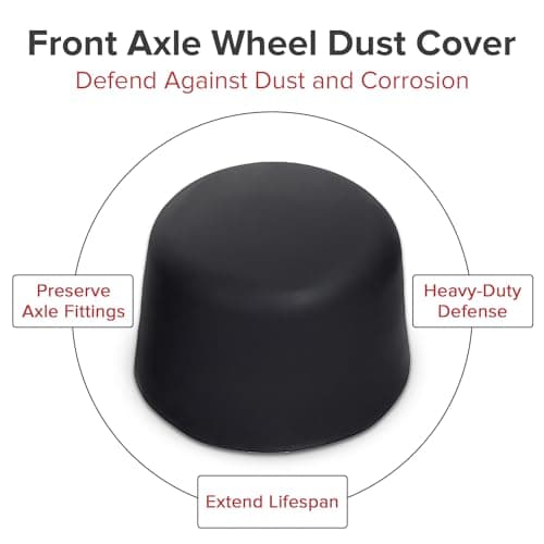 Heavy Duty Rubber Wheel Dust Cover for Coleman KT196, CK100 & SK100 Go-Karts