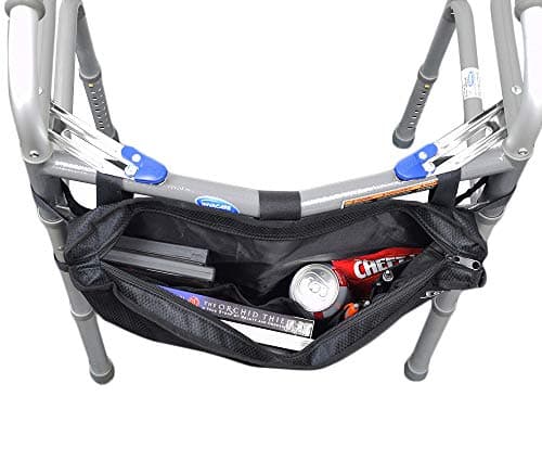 Universal Walker and Rollator Organizer Bag - Easy-to-Use Satchel with Pouches - Fits Drive, Invacare, Merits, Medline