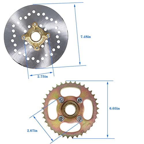 Replacement Rear Axle Assembly Kit for Go Kart ATV
