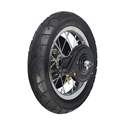 Replacement Rear Wheel Assembly for Razor Pocket Mod Electric Scooter (Version 13-30, 31+) - Includes Tire, Tube, Brake, and Freewheel
