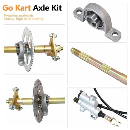 29 Inch Rear Axle Kit with Brake for Go Kart DIY Parts