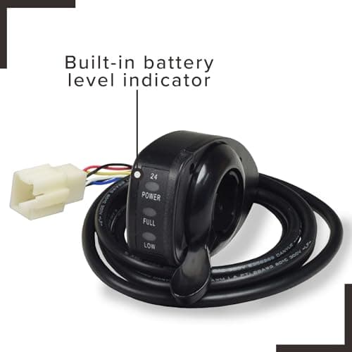 AlveyTech Variable Speed Throttle for Razor Ground Force (Ver 13+), 6-Wire Connector & LED Battery Indicator