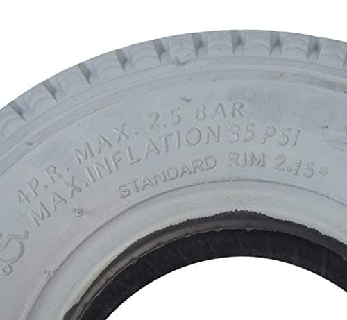 AlveyTech 2.80/2.50-4 Pneumatic Mobility Tire with C178G Sawtooth Tread