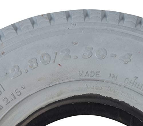 AlveyTech 2.80/2.50-4 Pneumatic Mobility Tire with C178G Sawtooth Tread