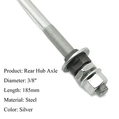 185mm Bicycle Multiple Speed Rear Hub, 3/8" Shimano Silver