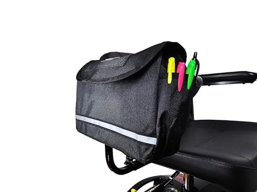 Armrest Bag for Mobility Scooters & Powerchairs. Deluxe Storage Pouch Accessory.