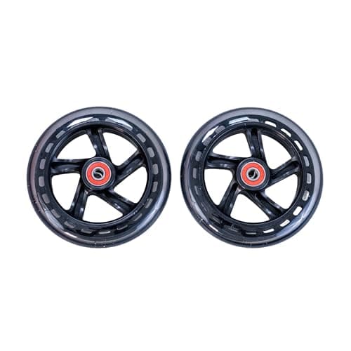 AlveyTech 125mm Clear Wheels for Razor A3 Kick Scooter (Set of 2)