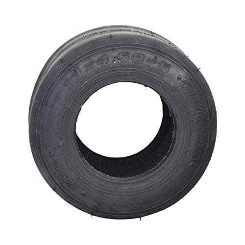 AlveyTech 10x4.50-5 Tubeless Slick Tire for Drift Trikes & Go-Karts (Qind) Pack of 2
