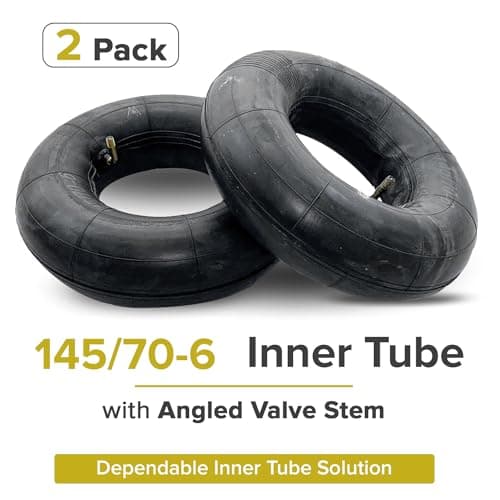 AlveyTech Black Inner Tube Set of 2 for Go-Karts & Mini Dirt Bikes