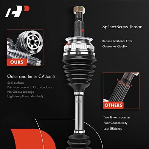 A-Premium Pair 2 Front CV Axle Shaft Assembly for Toyota Corolla 2009-2018, Matrix 2003-2013, Pontiac Vibe 2003-2010, L4