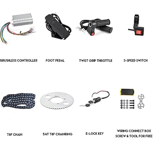 2000W 60V Brushless DC Motor Kit for E-Scooter & E-Bike