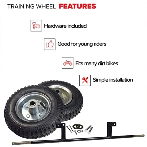 8 Pneumatic Training Wheels for Honda CRF50 and Other Dirt Bikes