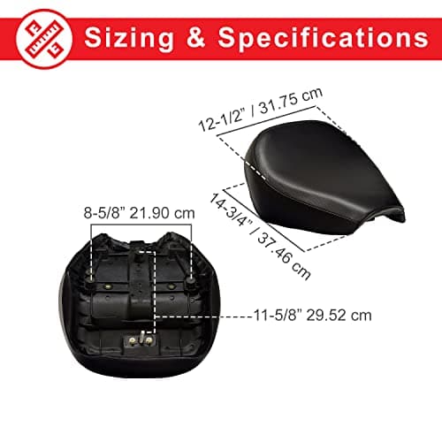 Black Replacement Seat for 196cc 6.5HP Massimo MB200 & Baja Heat Warrior MB165/MB200