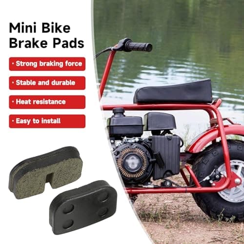 Rear Brake Pads for Mini Bike 97cc 79cc 2.8HP Coleman CT100U CC100X Motovox MBX10