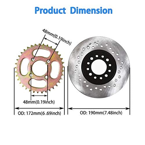 Labwork 32 Rear Axle Assembly Kit for Go Kart ATV