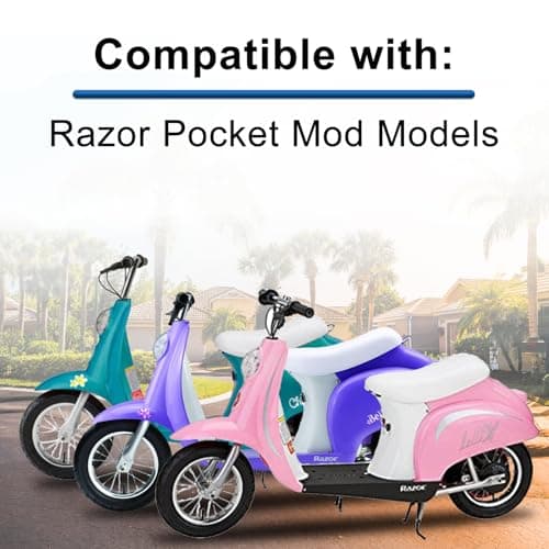 AlveyTech 24 Volt Battery Pack for Razor Pocket Mod Electric Scooter - Premium Rechargeable AGM Batteries, Replacement Set of 2, 7 Ah, Vespa Moped Style Scooters

AlveyTech 24 Volt Battery Pack for Razor Pocket Mod Electric Scooter - Replacement Set