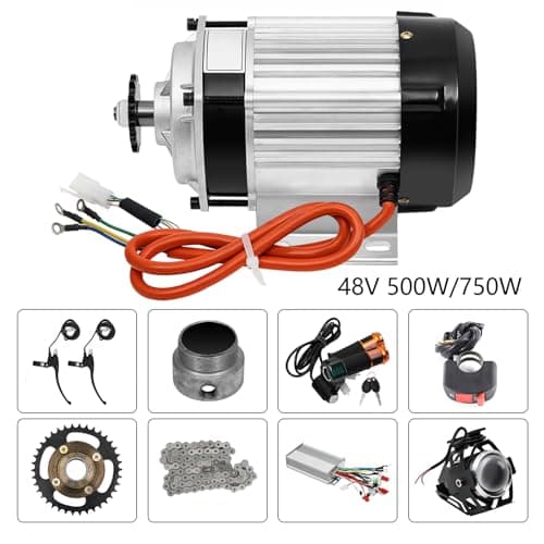 Electric Brushless Geared Motor Kit for E-Tricycle Electric Bicycle (No Battery)