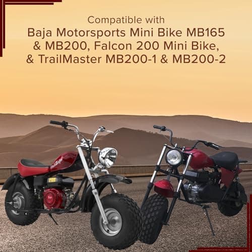 AlveyTech Stylish Black & Red Replacement Seat for Baja MB165 & Falcon Mini Bikes - Comfortable DIY Accessory