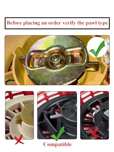 Honda GX120/GX160/GX200 4/5.5/6.5hp 159cc/163cc/196cc Generator Recoil Starter Assembly Red