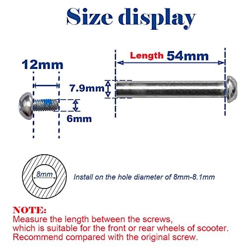 Replacement 24mm-120mm M8 Wheel for Scooters and Wheelchairs